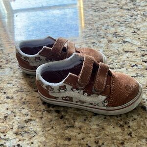 Brown vans toddler size 8.5